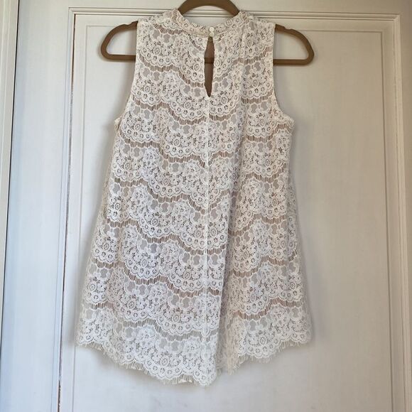 NEW Without Tag Lined Lace Hi Lo Tank By Rose+Olive - Picture 6 of 6